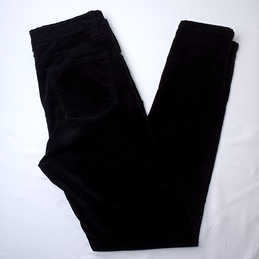 Buffalo Women Mid-Rise Slim Marvel Velvet Stretch Skinny Jeans Black Size 4/27